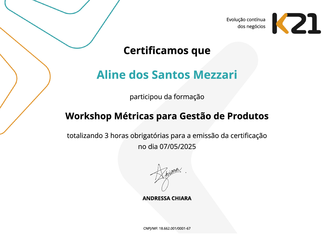 Certificado K21